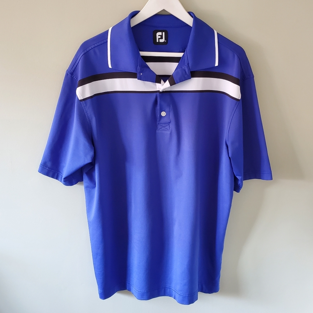 FootJoy XL Performance Wear Resortwear Tennis Prep Pickleball Stripe Golf Polo